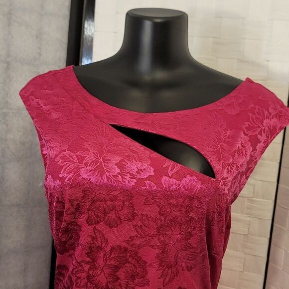 BRAND NEW CONNECTED APPAREL ROUND-NECK SLEEVELESS FLORAL LACE SHEATH DRE… - Picture 9 of 13